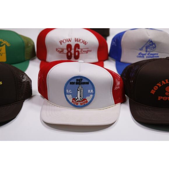 Royal Rangers Lot of 7 Vintage 80s 90s Trucker Hats Pow Wow Florida - Picture 3 of 7
